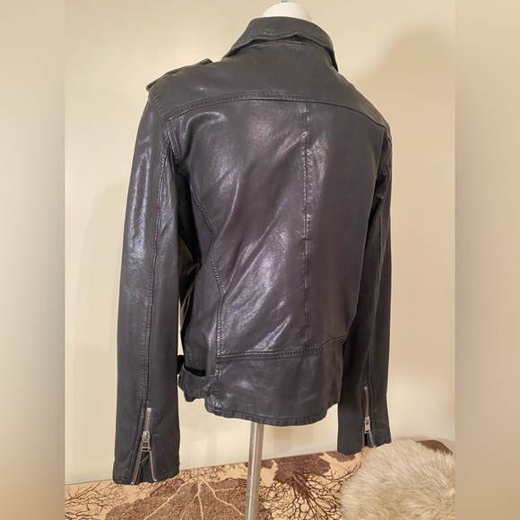Lamarque Kiyoshi Leather Biker Jacket size L NWT - Picture 10 of 15